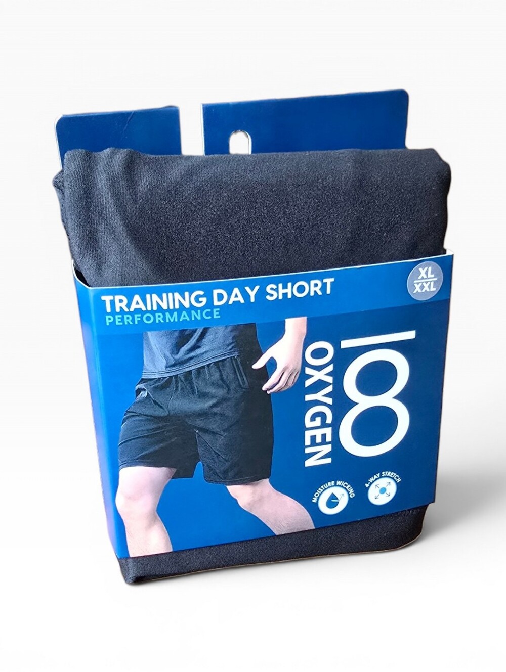 Oxygen 8 Men’s XL XXL Performance Training Shorts Black New 40" - 44" Waist
